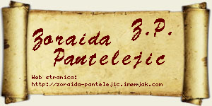 Zoraida Pantelejić vizit kartica